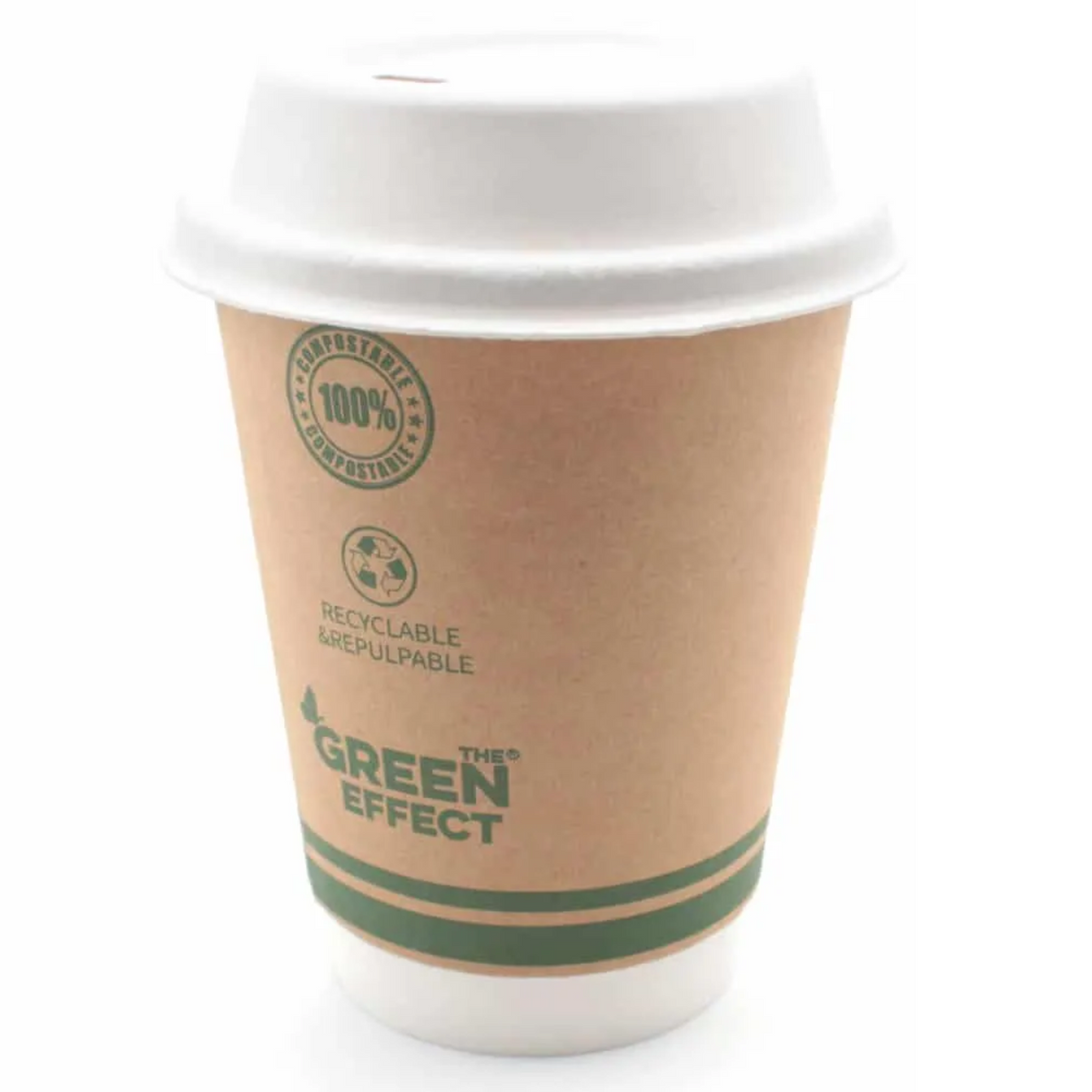 GREENPAK 10/12/16oz Bagasse Sip Lid - Full Case - Pack of 1000