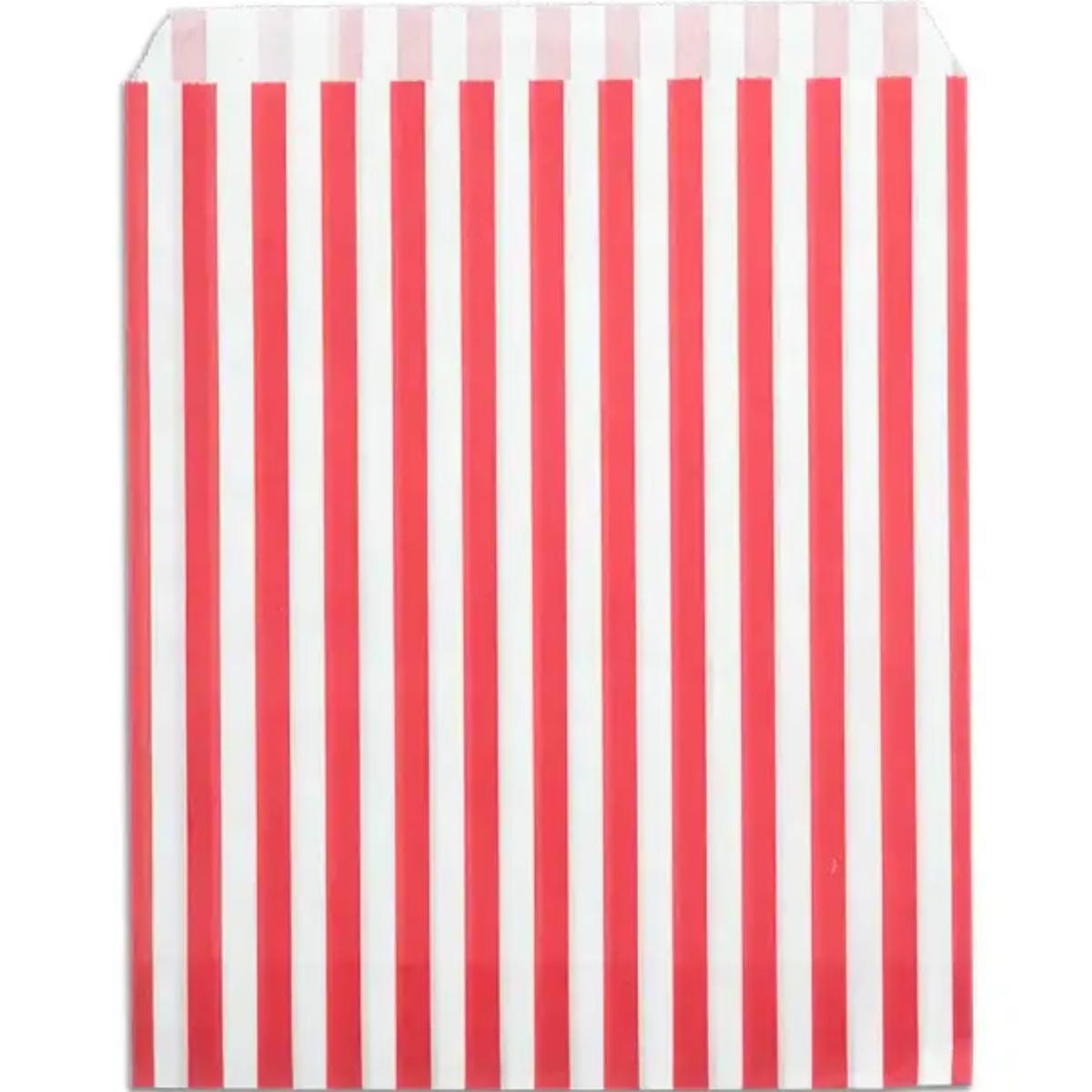 Feefo Red Candy Stripe Paper Bags [5" x 7"] - Case of 1000