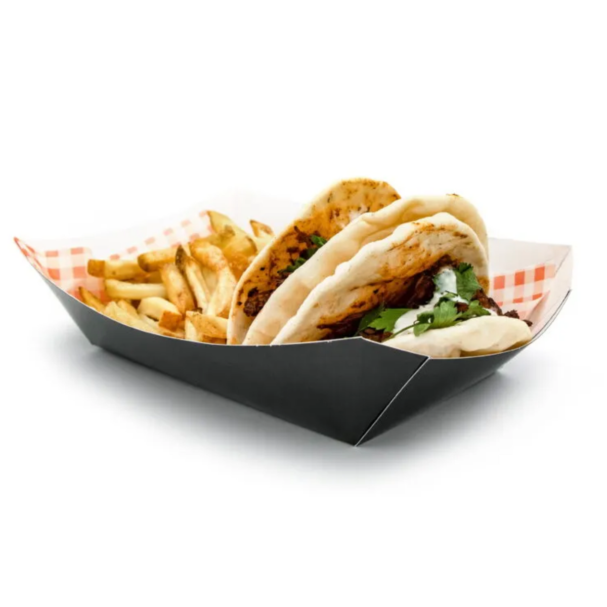 GREENPAK Large Black Compostable Meal Tray - Full Case