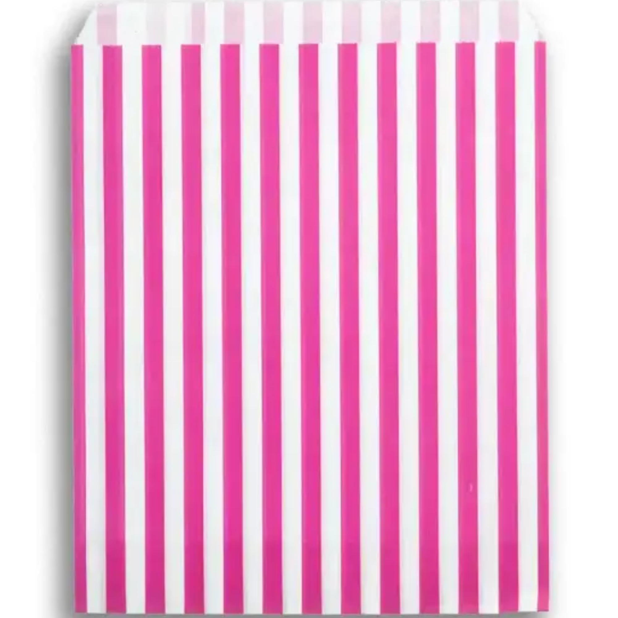 Feefo Pink Candy Stripe Paper Bags [5" x 7"] - Case of 1000