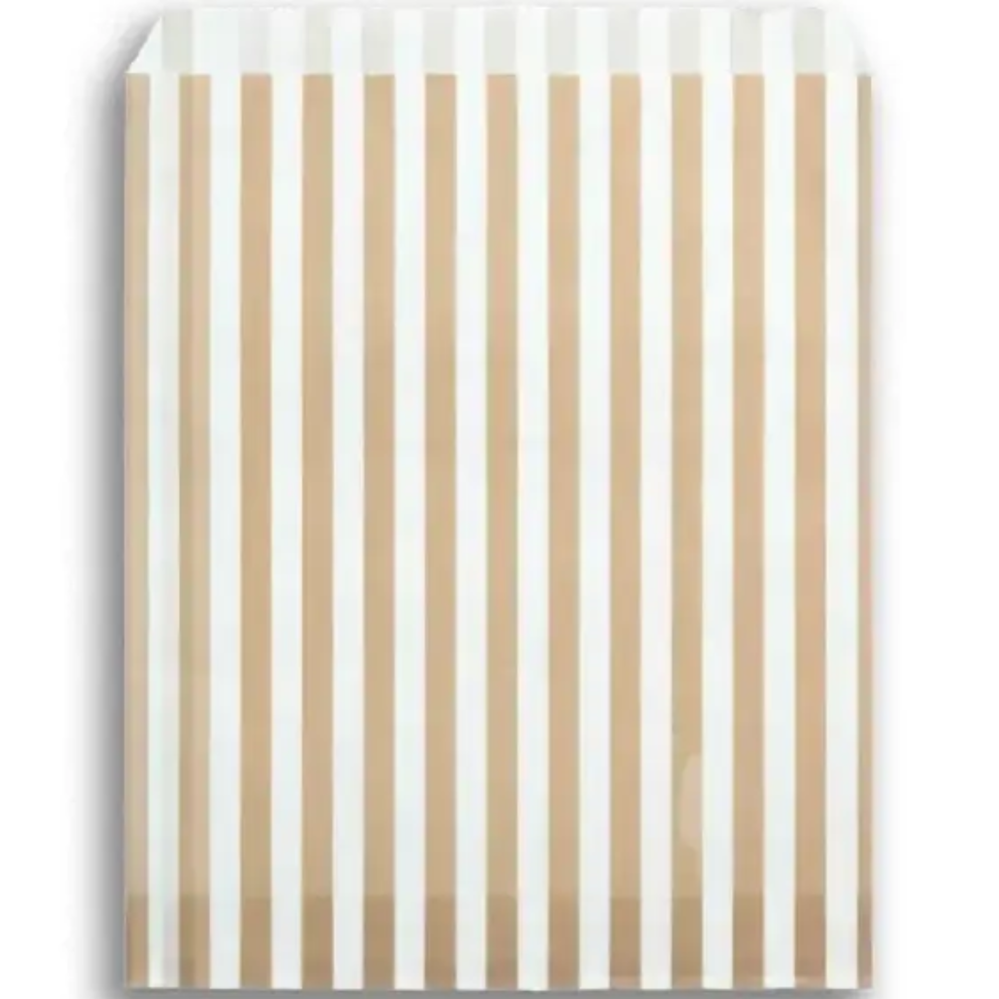 Feefo Gold Candy Stripe Paper Bags [7" x 9"] - Case of 1000
