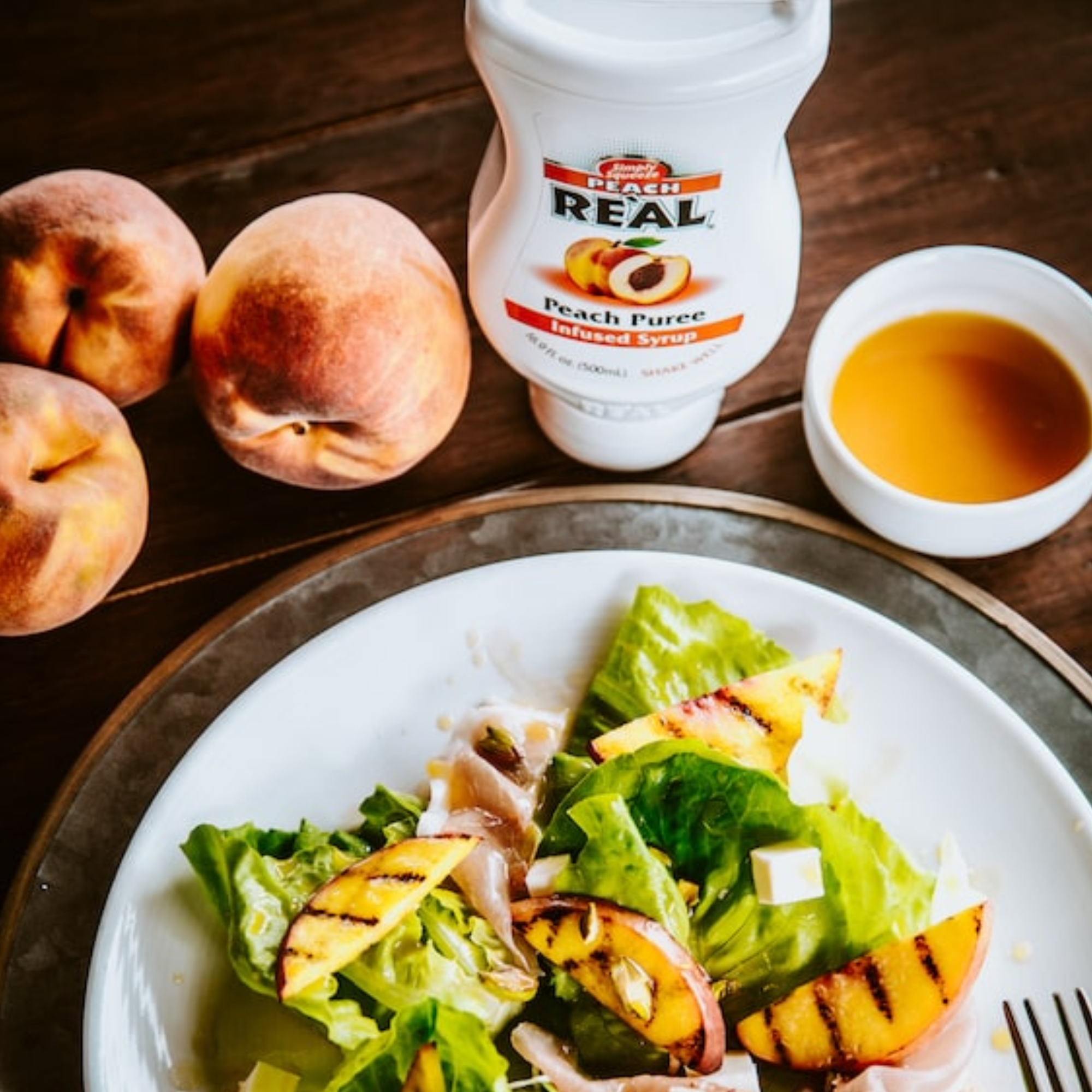 Re'al Peach Puree Infused Syrup 500mL