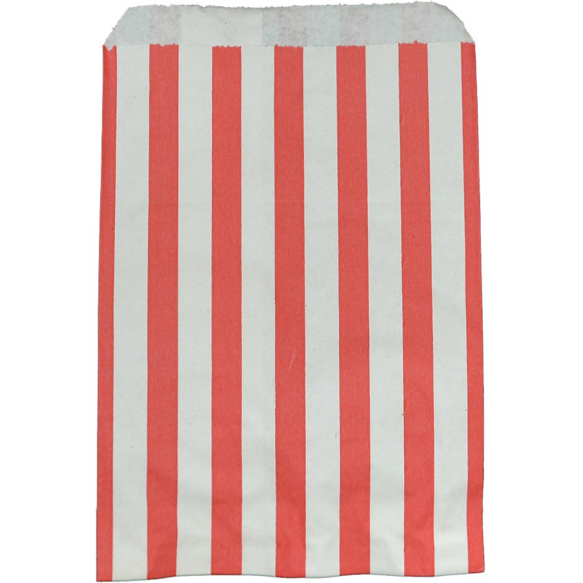 Feefo Accessories Red & White Candy Striped Paper Bags 7" x 9" - Case of 1000