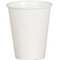 GREENPAK 8oz Single Wall White Paper Cup - Full Case - Pack of 1000