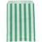 Green & White Candy Striped Paper Bags 7