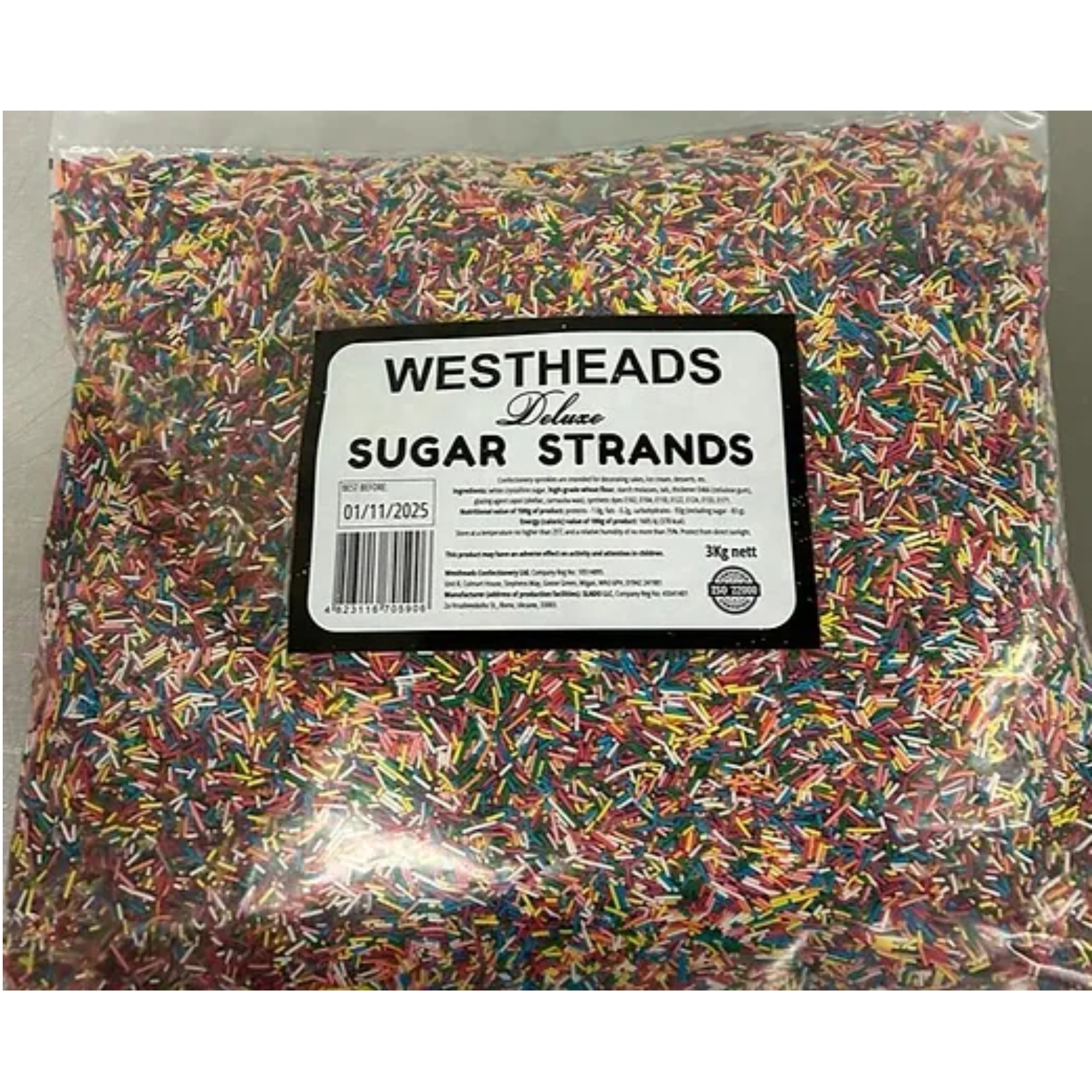 Deluxe Sugar Strands - Halal 3kg