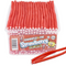 Sweetzone 10p Pencils - Fizzy Strawberry (100 Pieces) 1.1kg Tub
