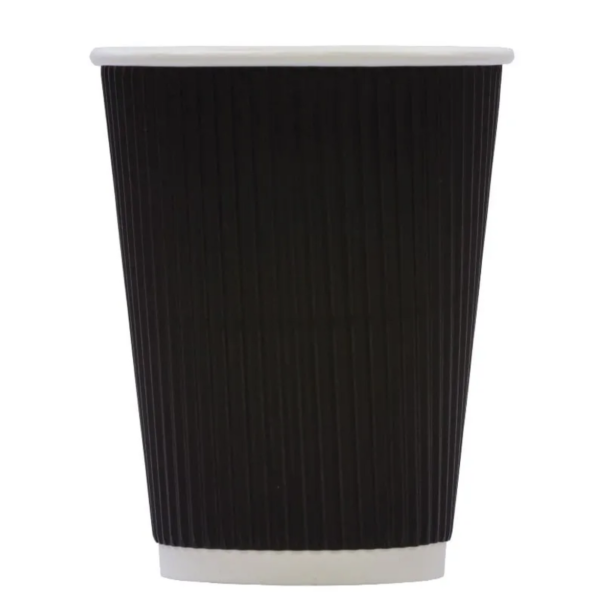 GREENPAK 12oz Black Ripple Cup - Full Case - Pack of 500