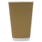 GREENPAK 16oz Kraft Ripple Cup - Full Case - Pack of 500