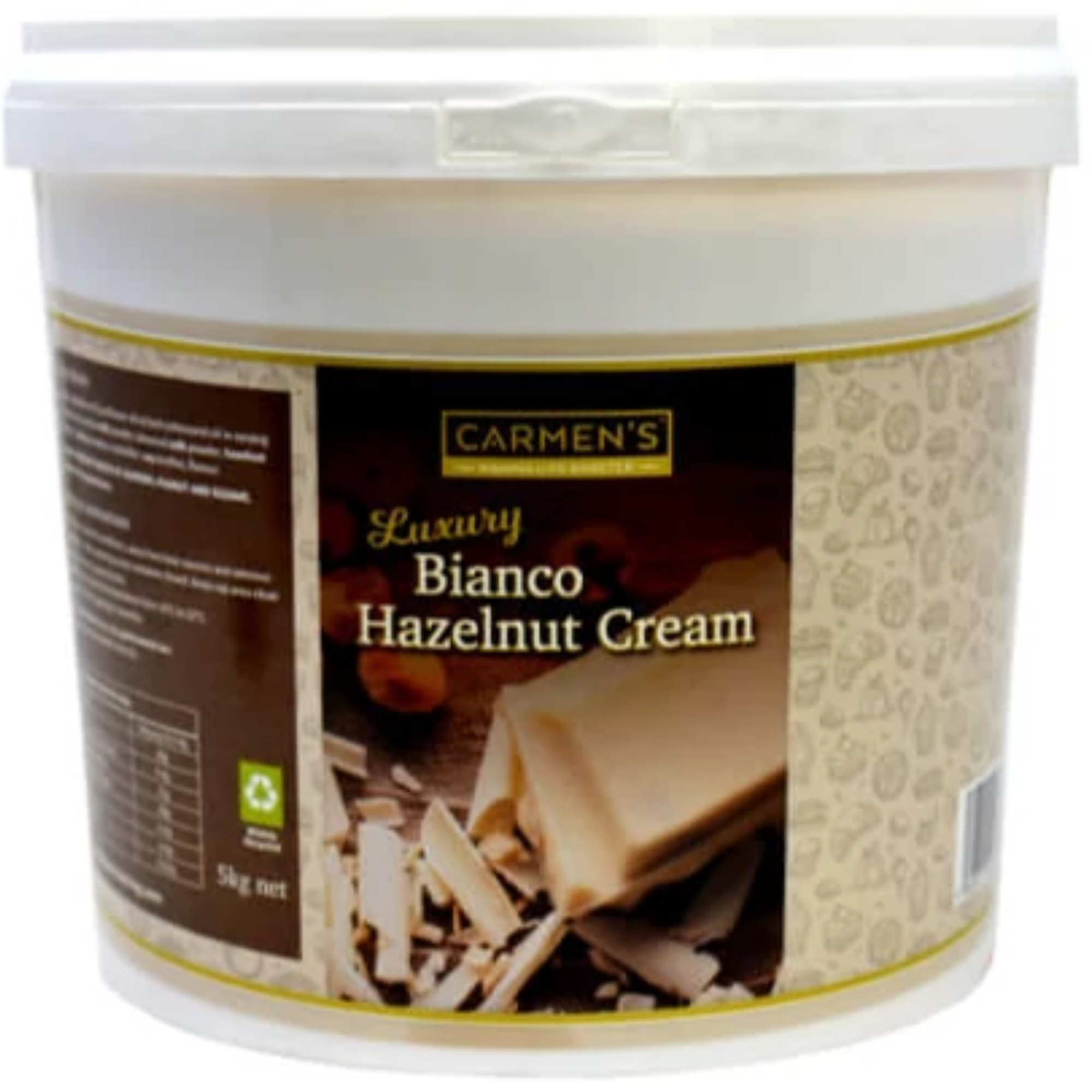 Carmen's Luxury Bianco Hazelnut Cream Sauce 5kg – A1 Equipment