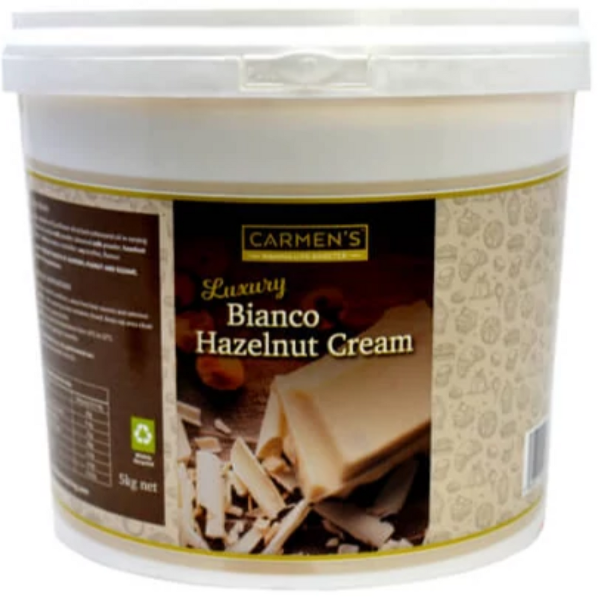 Carmen's Luxury Bianco Hazelnut Cream Sauce 5kg