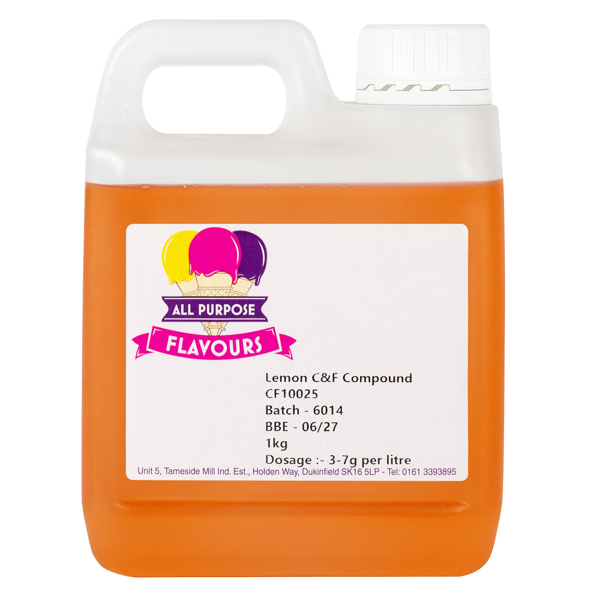 All Purpose Flavours Lemon Colour and Flavour Compound 1kg