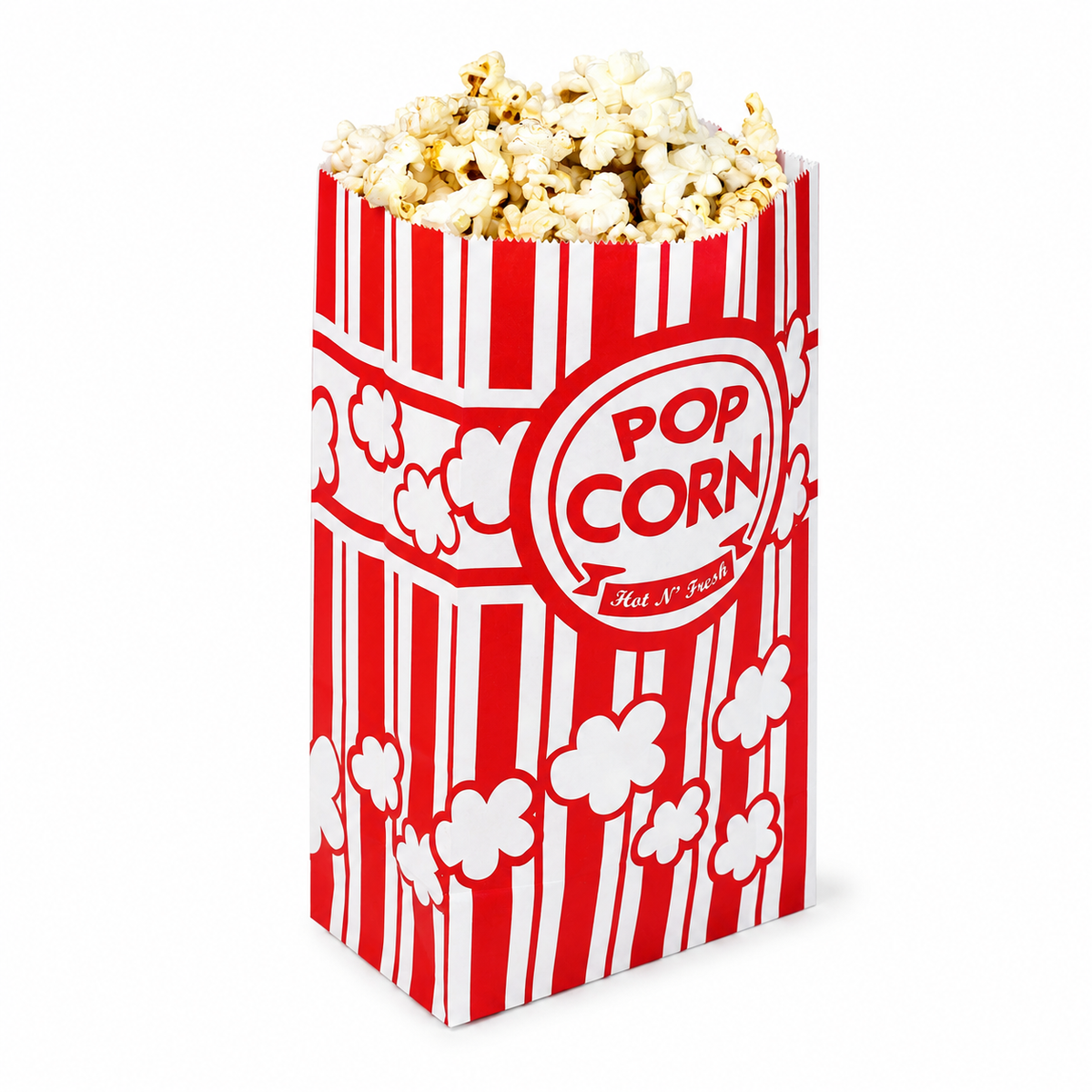DEXLO 46oz Single Ply Popcorn Bags - Pack of 500
