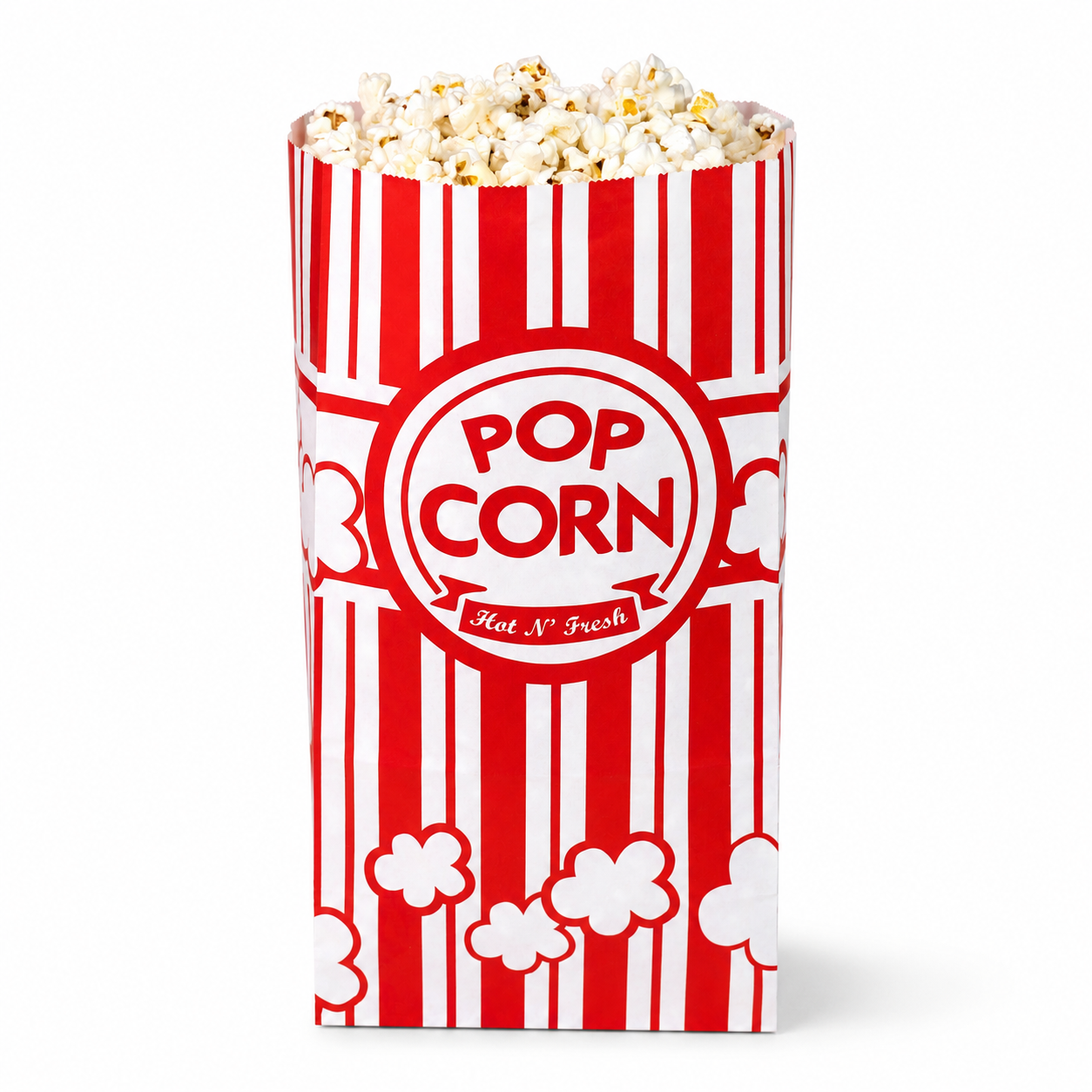 DEXLO 130oz Single Ply Popcorn Bags - Pack of 500