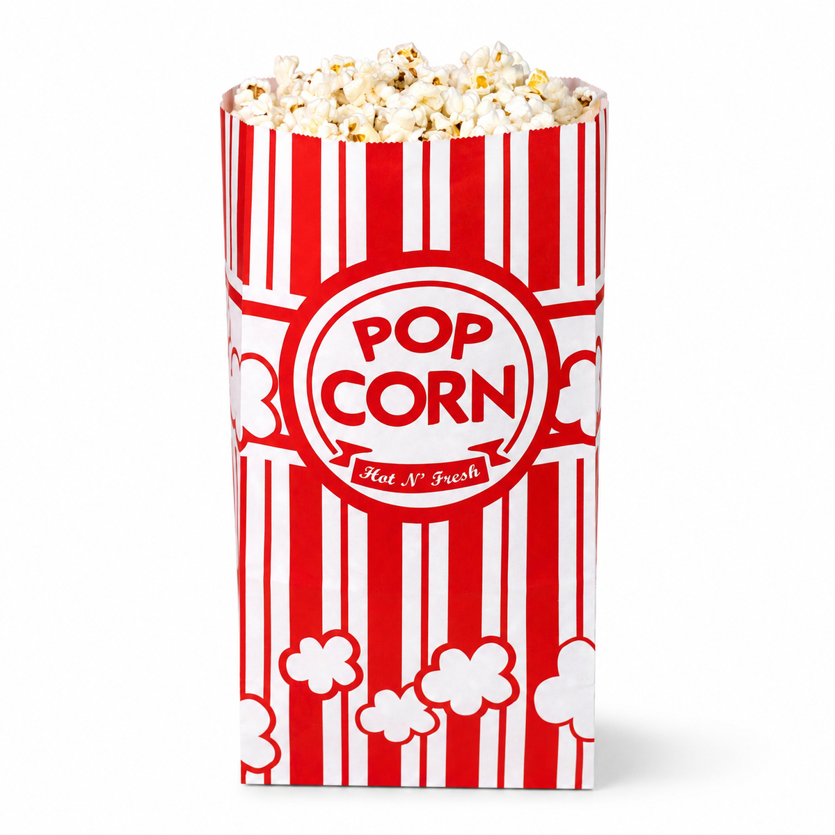 DEXLO 130oz Single Ply Popcorn Bags - Pack of 500