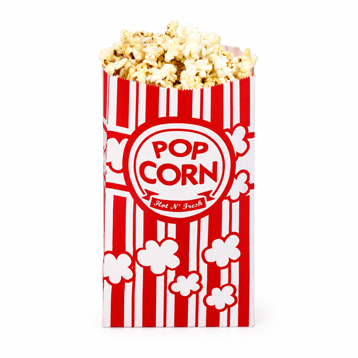 DEXLO 46oz Single Ply Popcorn Bags - Pack of 500