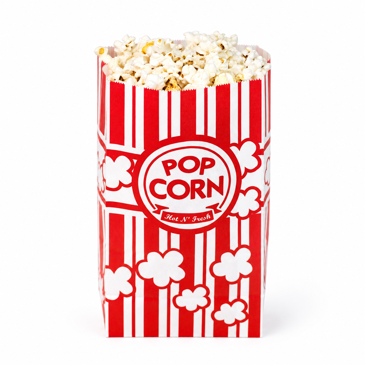 DEXLO 85oz Single Ply Popcorn Bags - Pack of 500