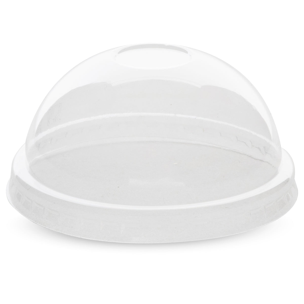 Clear RPET ice cream lids in domed and flat styles, designed to fit 100ml (3.5oz) containers; ideal for sealing frozen desserts like ice cream or gelato for takeaway, delivery, or display.