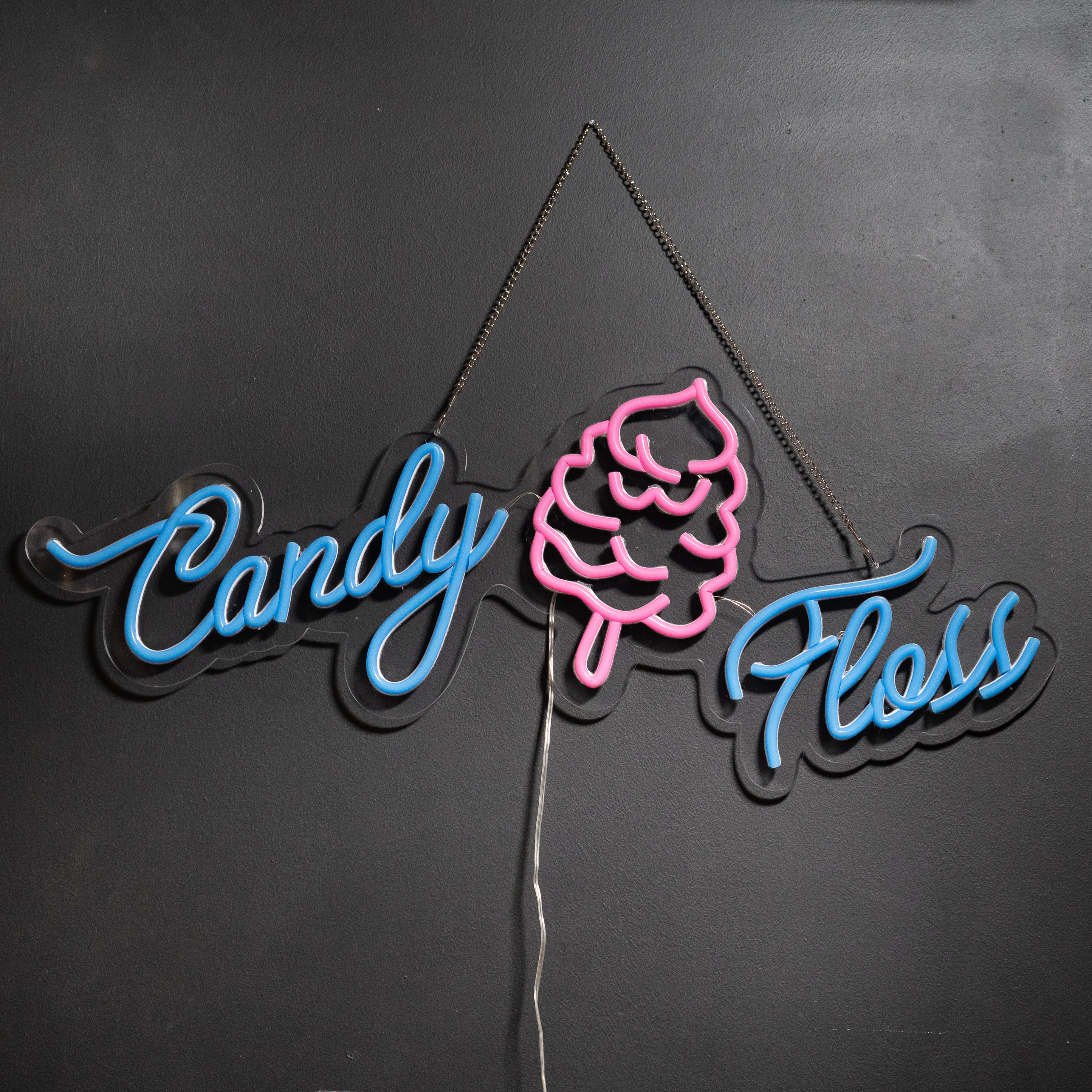 DEXLO Candy Floss Neon Style Led Light Up Sign
