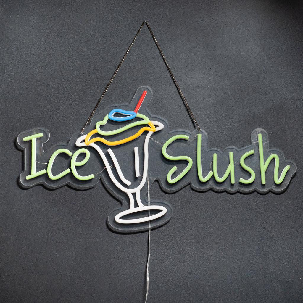 Shell Slushie Sign DEXLO Slush Neon Style LED Sign