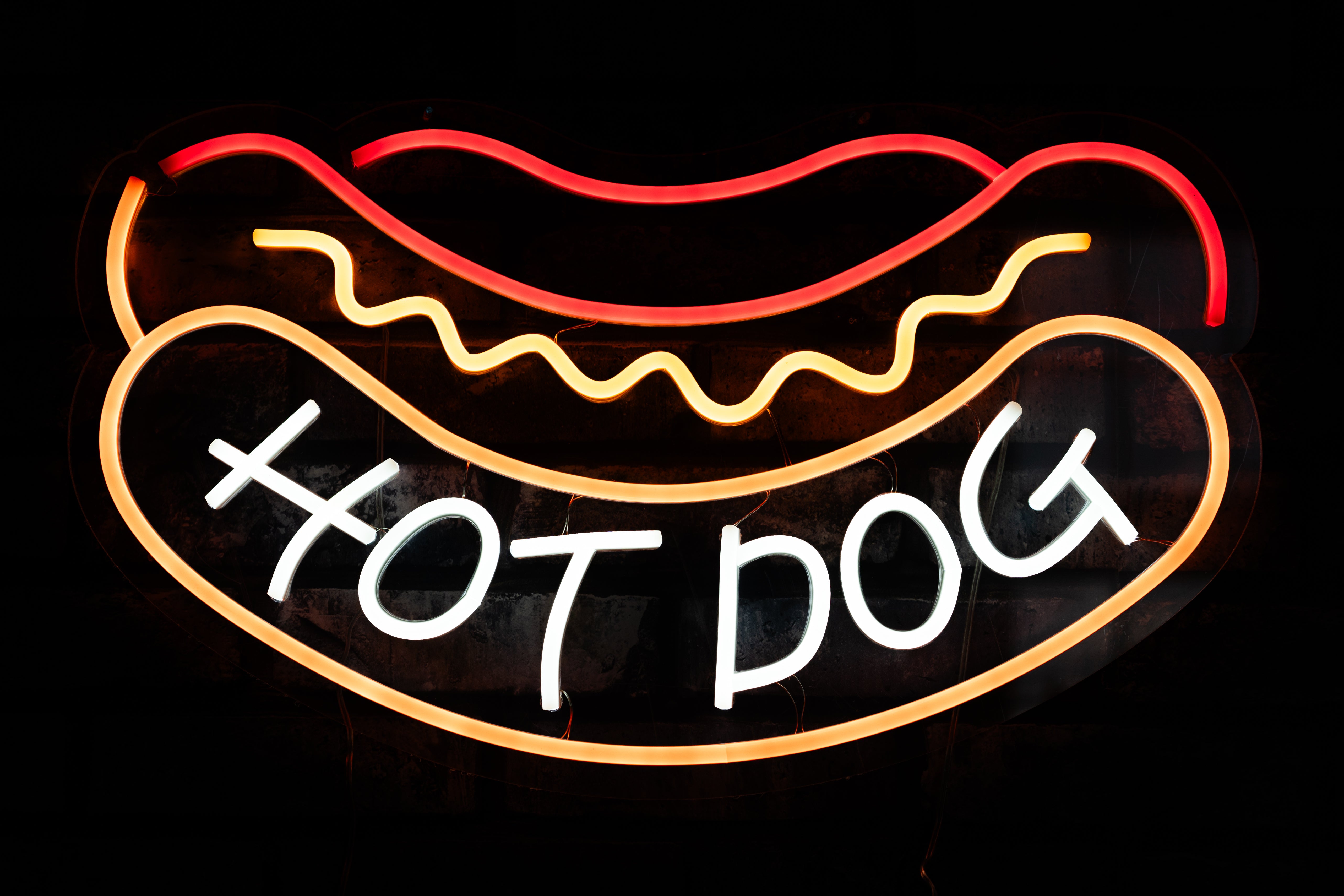 DEXLO Hotdog Neon style LED light up sign