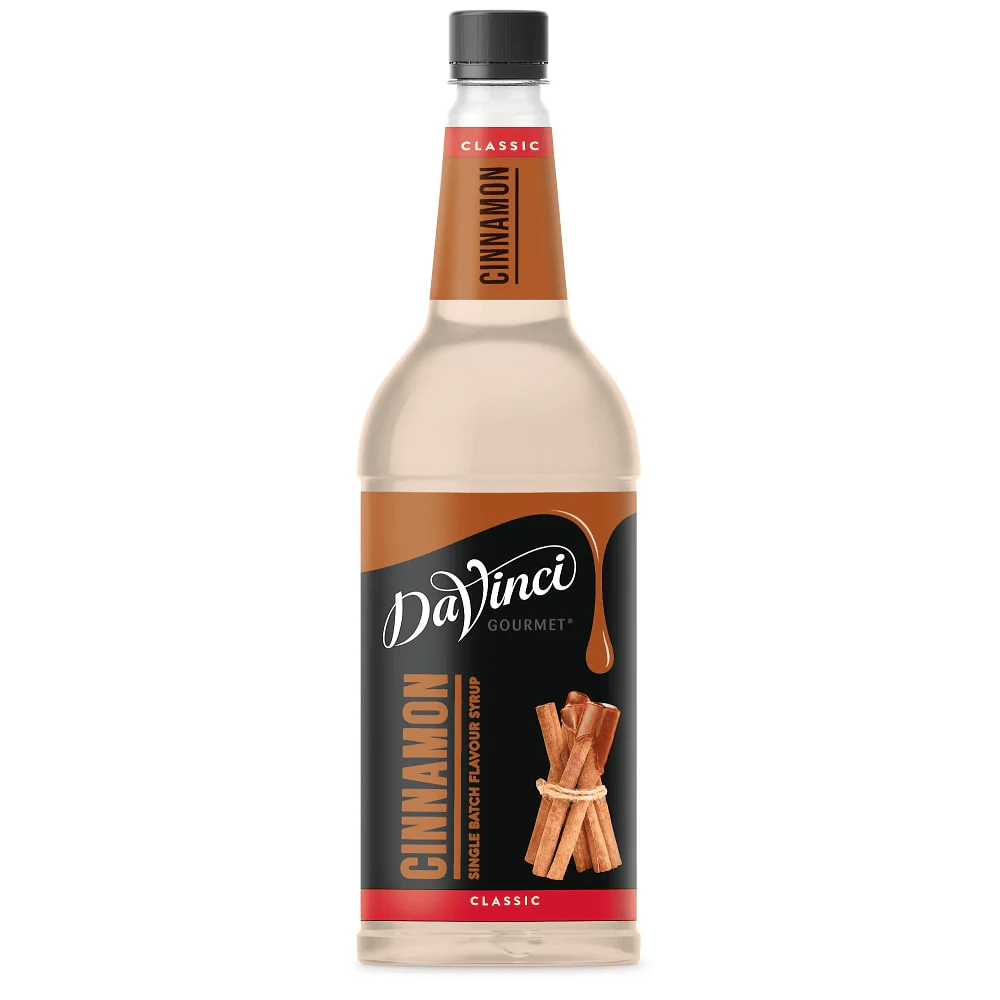 Cinnamon Syrup 1L  sweet and spicy flavouring for coffee, lattes, and hot chocolate, case of 6