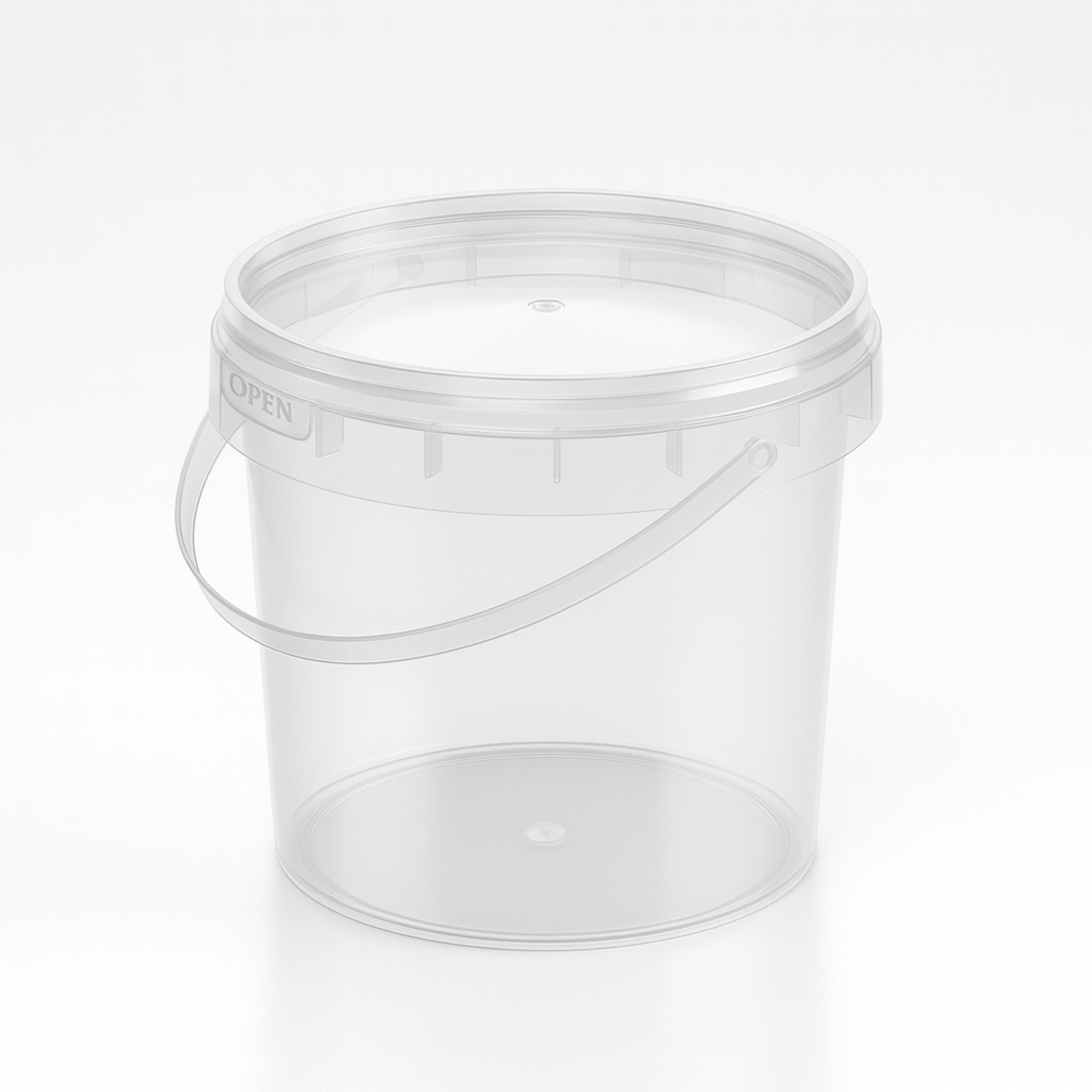 DEXLO Recyclable Empty Candy Floss Tubs 1 Litre - Pack of 200