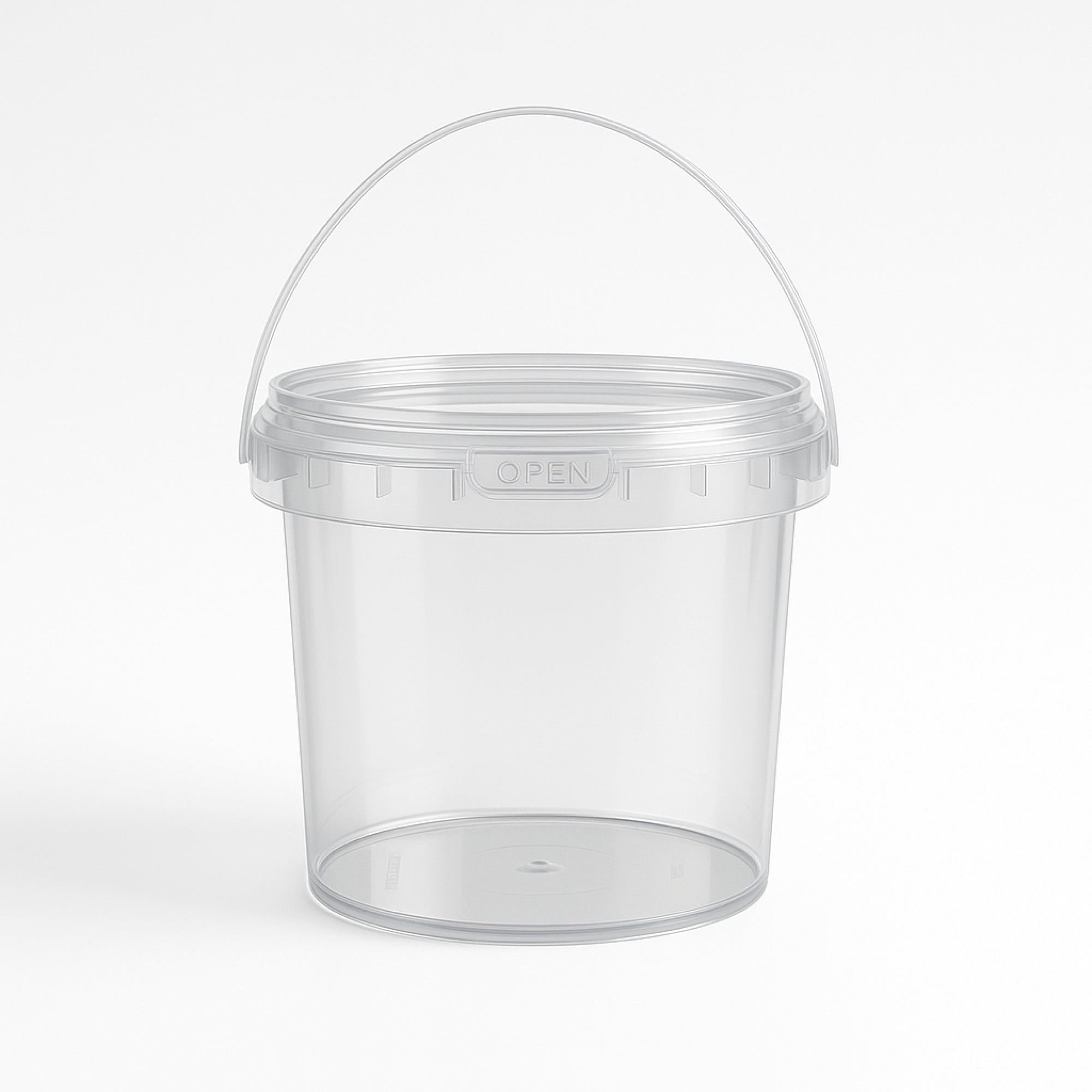 DEXLO Recyclable Empty Candy Floss Tubs 1 Litre - Pack of 200