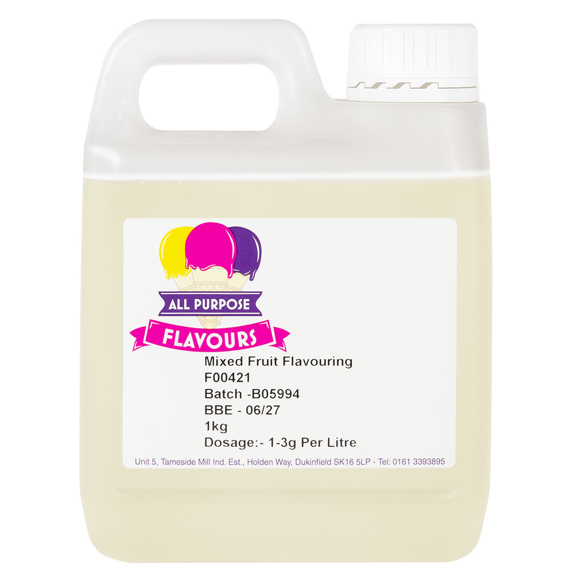 All Purpose Flavours Mixed Fruits Liquid Flavouring 1kg
