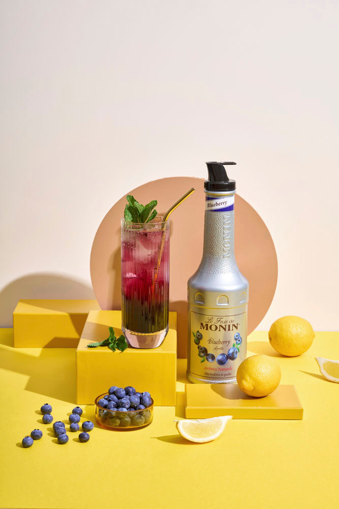 Monin Blueberry Puree Syrup 1ltr BB03/26