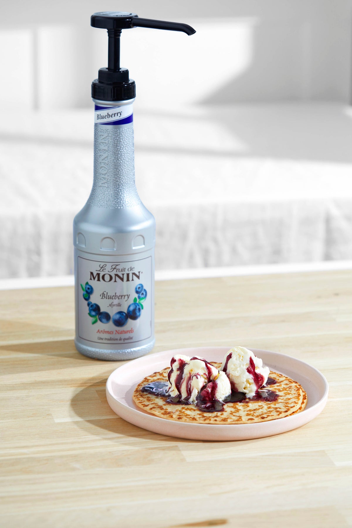 Monin Blueberry Puree Syrup 1ltr BB03/26