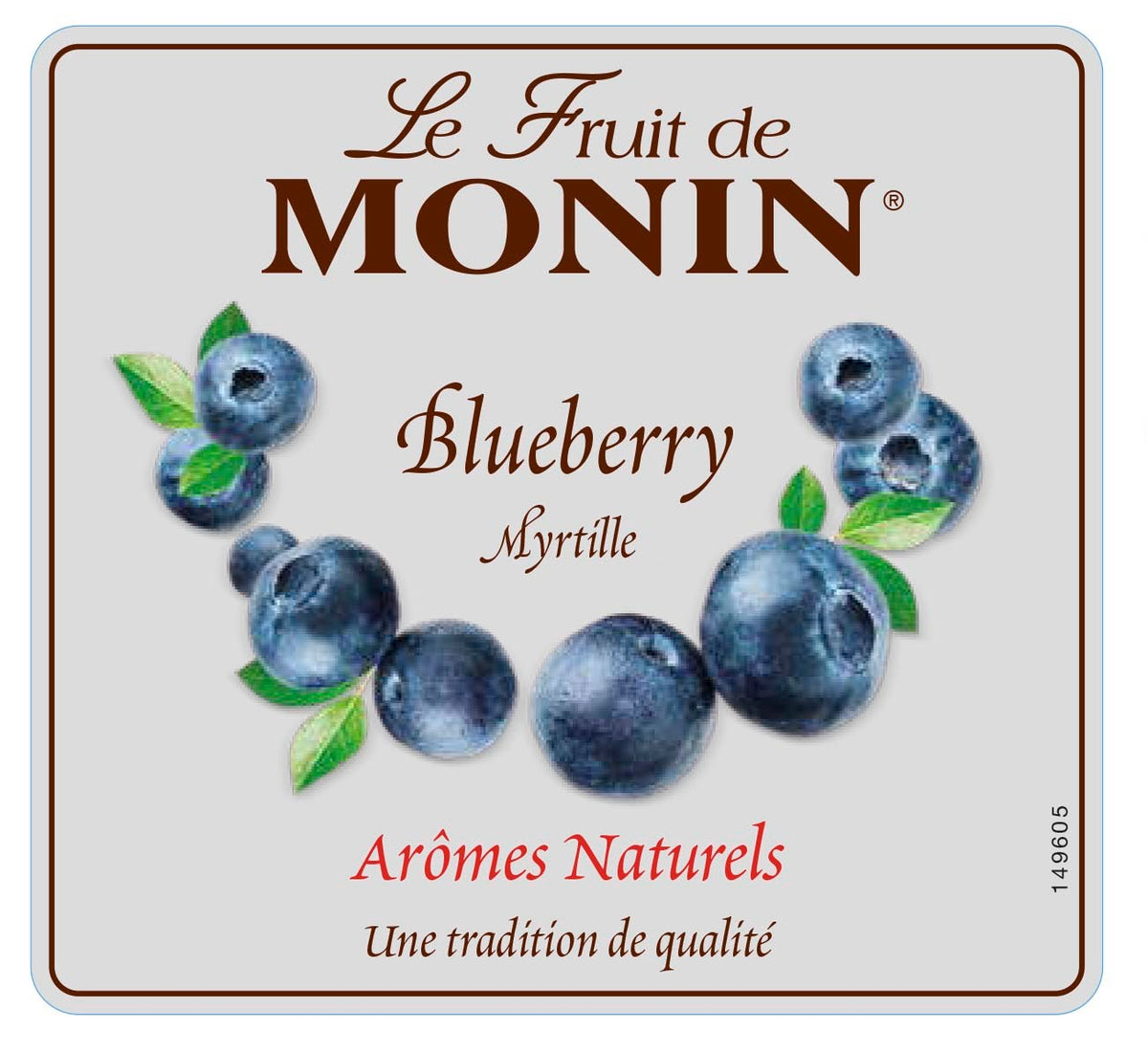 Monin Blueberry Puree Syrup 1ltr BB03/26