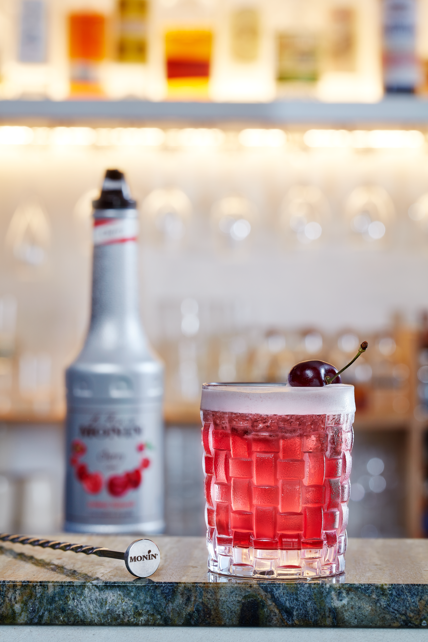 Monin Cherry Puree Syrup 1ltr