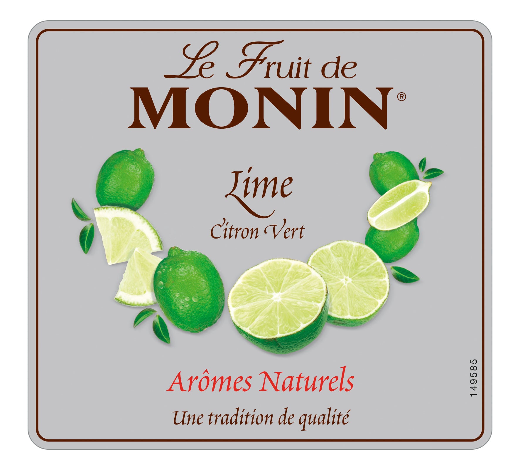 Monin Lime Puree Syrup 1ltr