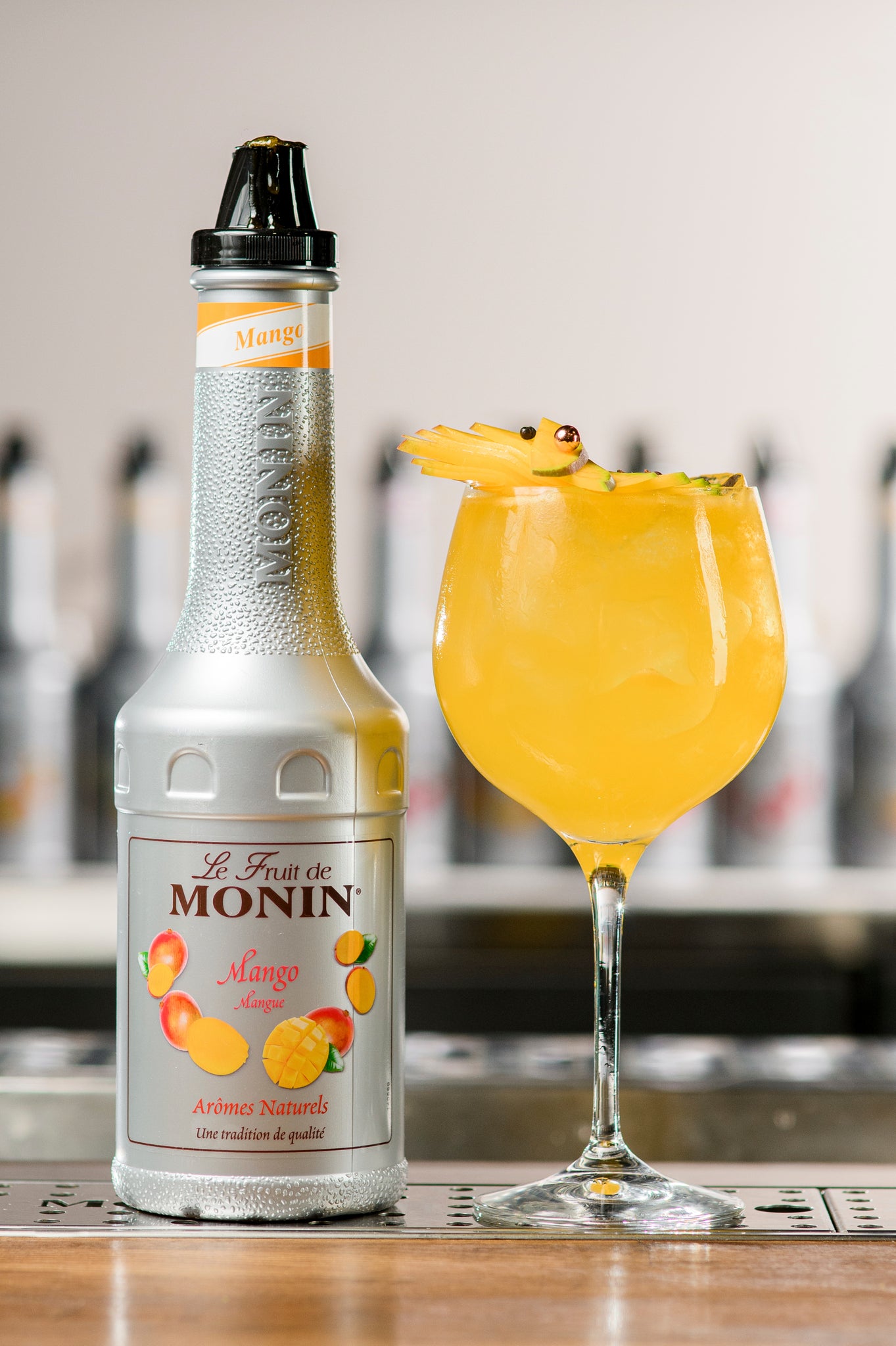 Monin Mango Puree Syrup 1ltr