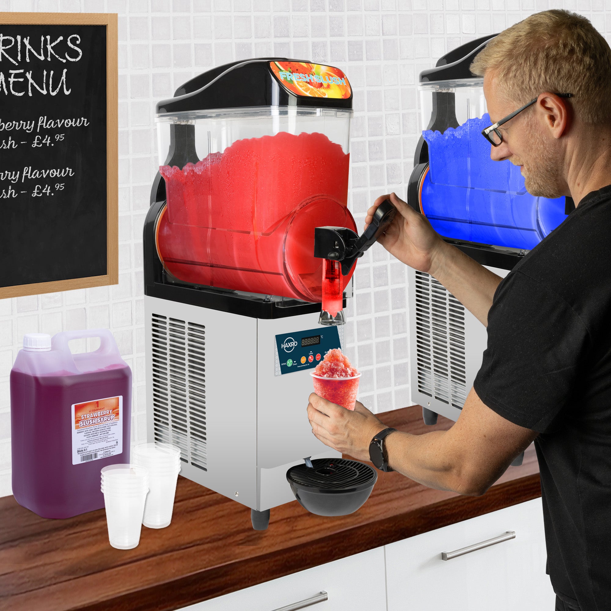HAXRO Commercial Slush Machine 1 x 12L