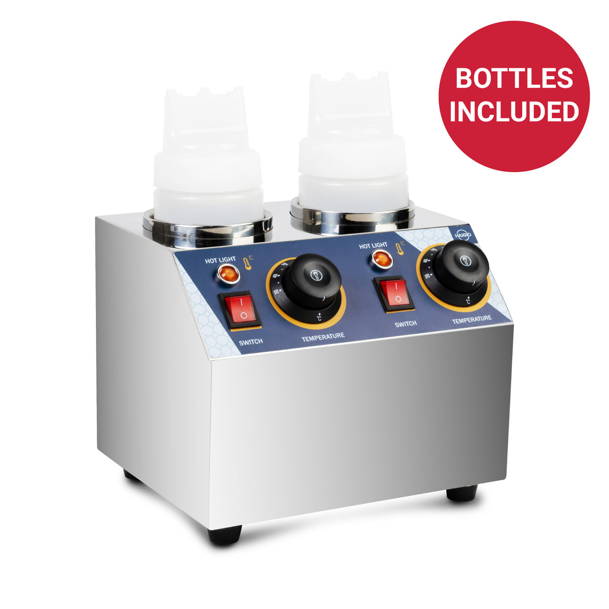 HAXRO 2 Compartment Bottle Sauce Warmer