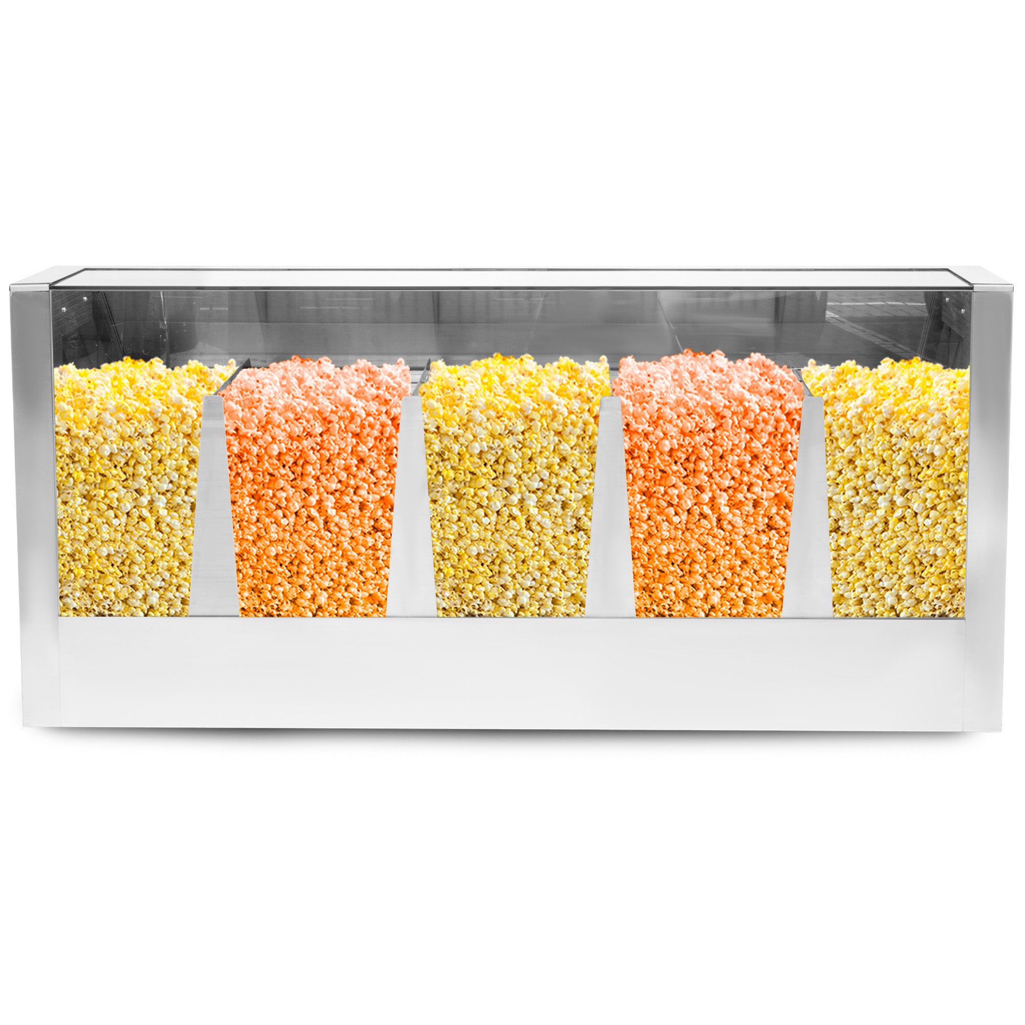 HAXRO Counter Display Popcorn Warmer 150cm Automatic - 5 Compartments