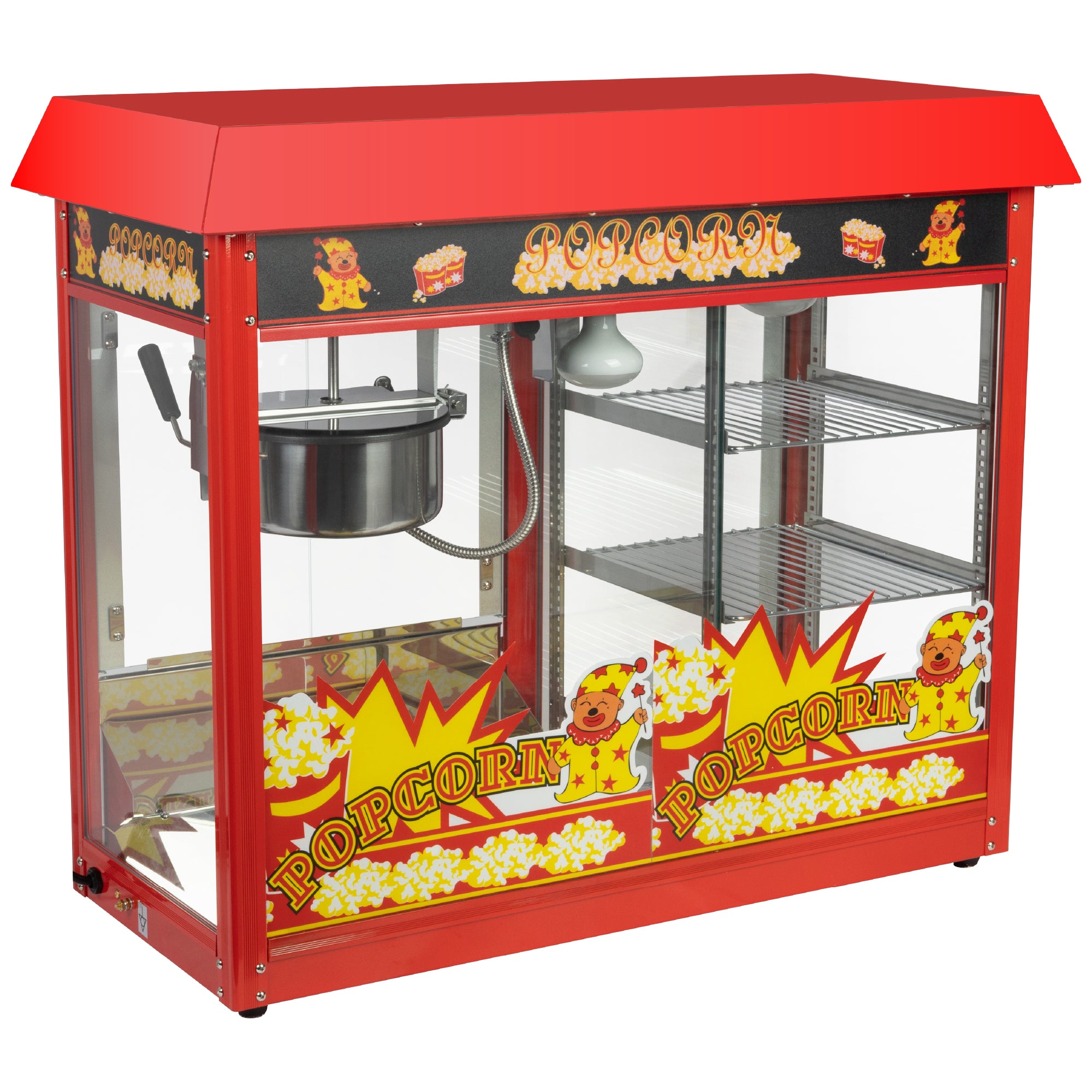 HAXRO Popcorn Machine With 2 Shelves- 8oz