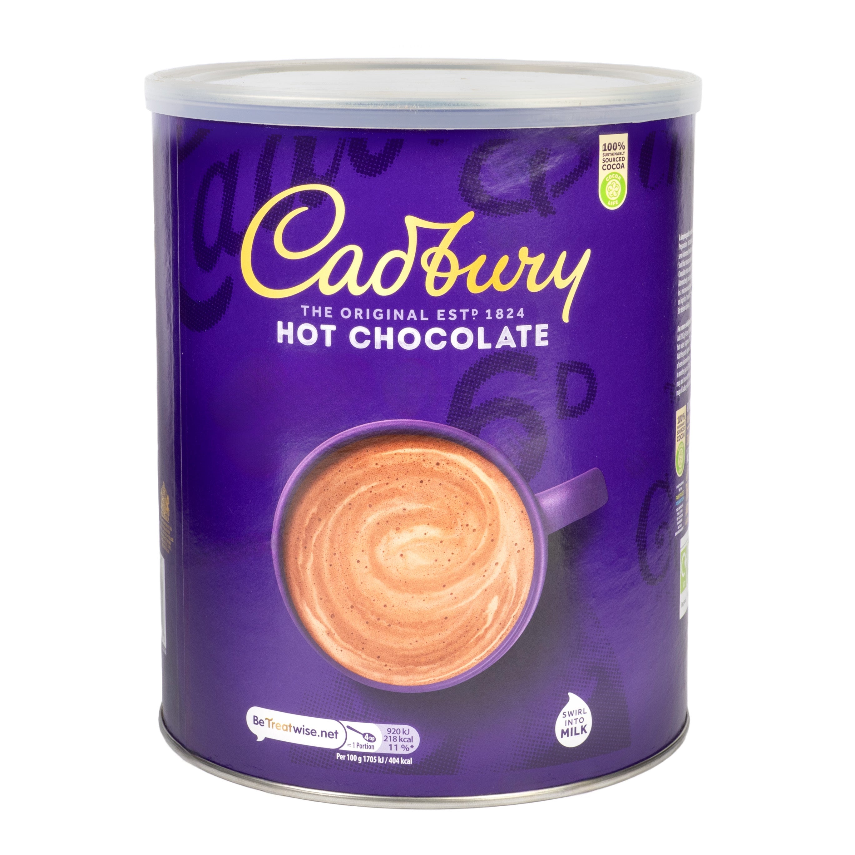 Cadbury Original Drinking Hot Chocolate Large Tub 2KG