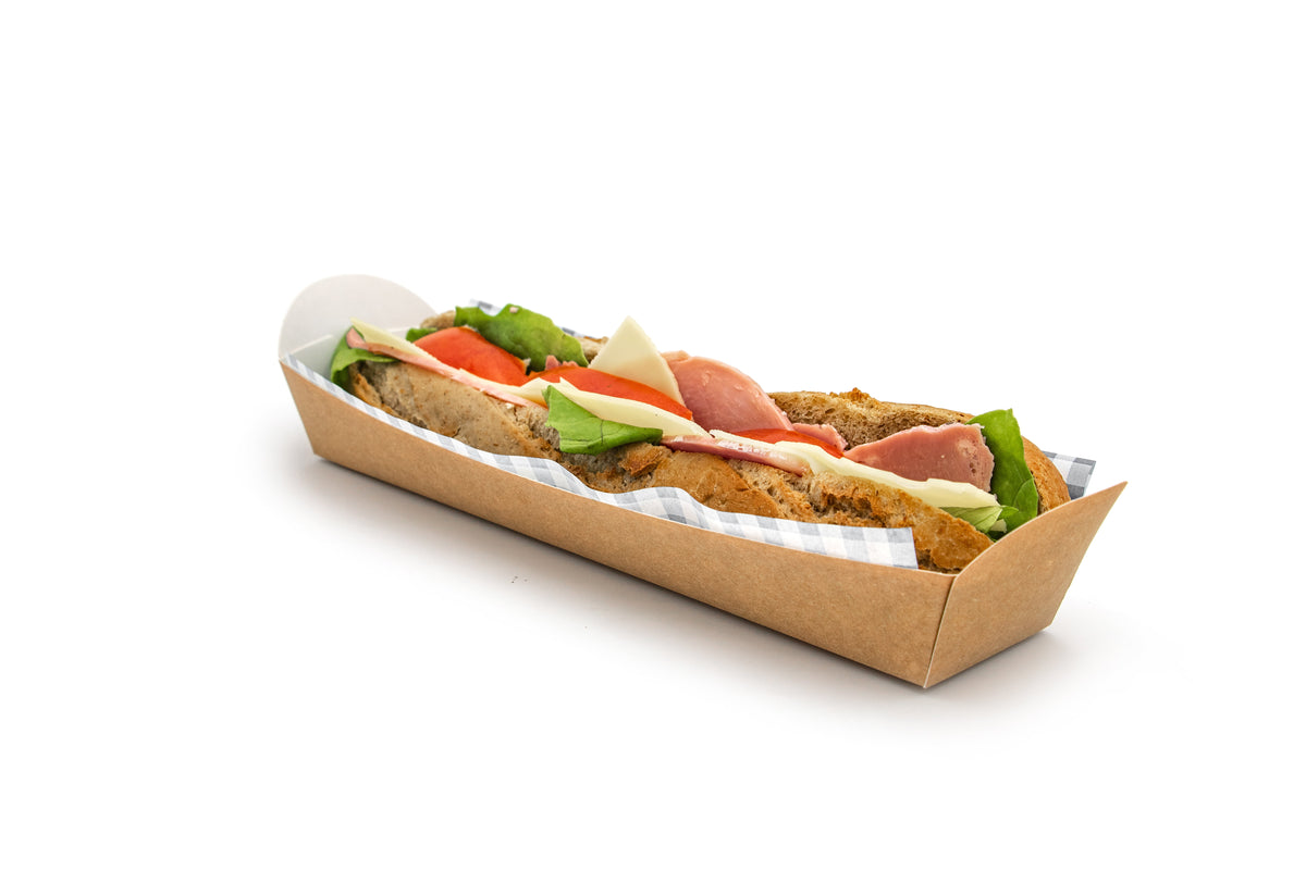greenpak Baguette Tray Compostable Kraft