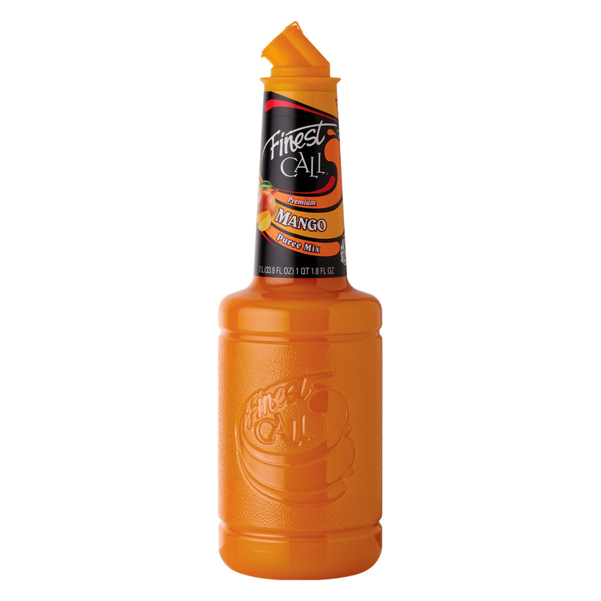 Finest Call Mango Puree Mix 1 L bottle – smooth, tropical mango puree ideal for cocktails, mocktails, smoothies, and dessert toppings in bars, cafés, and restaurants.
