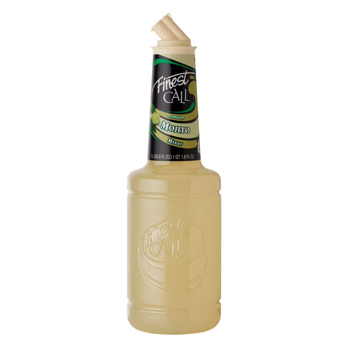 Finest Call Mojito Mixer 1 L bottle refreshing blend of lime and mint flavours, perfect for creating classic Mojito cocktails and mocktails in bars, cafés, and restaurants.