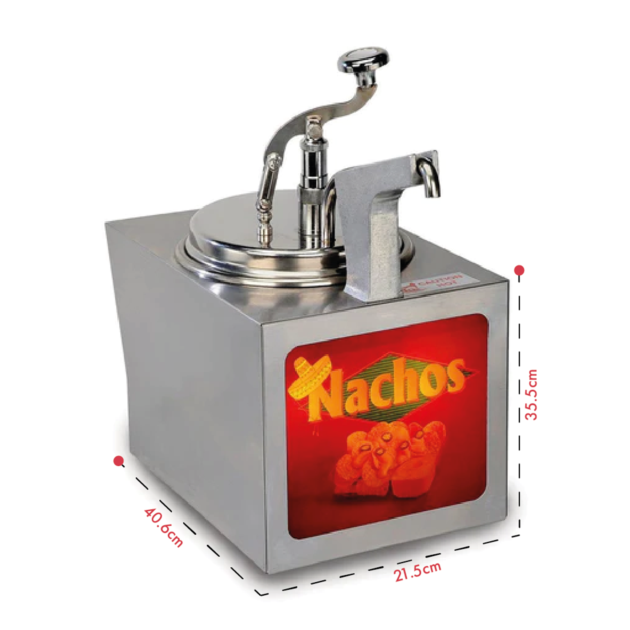 Nacho Cheese Warmer with Heated Pump