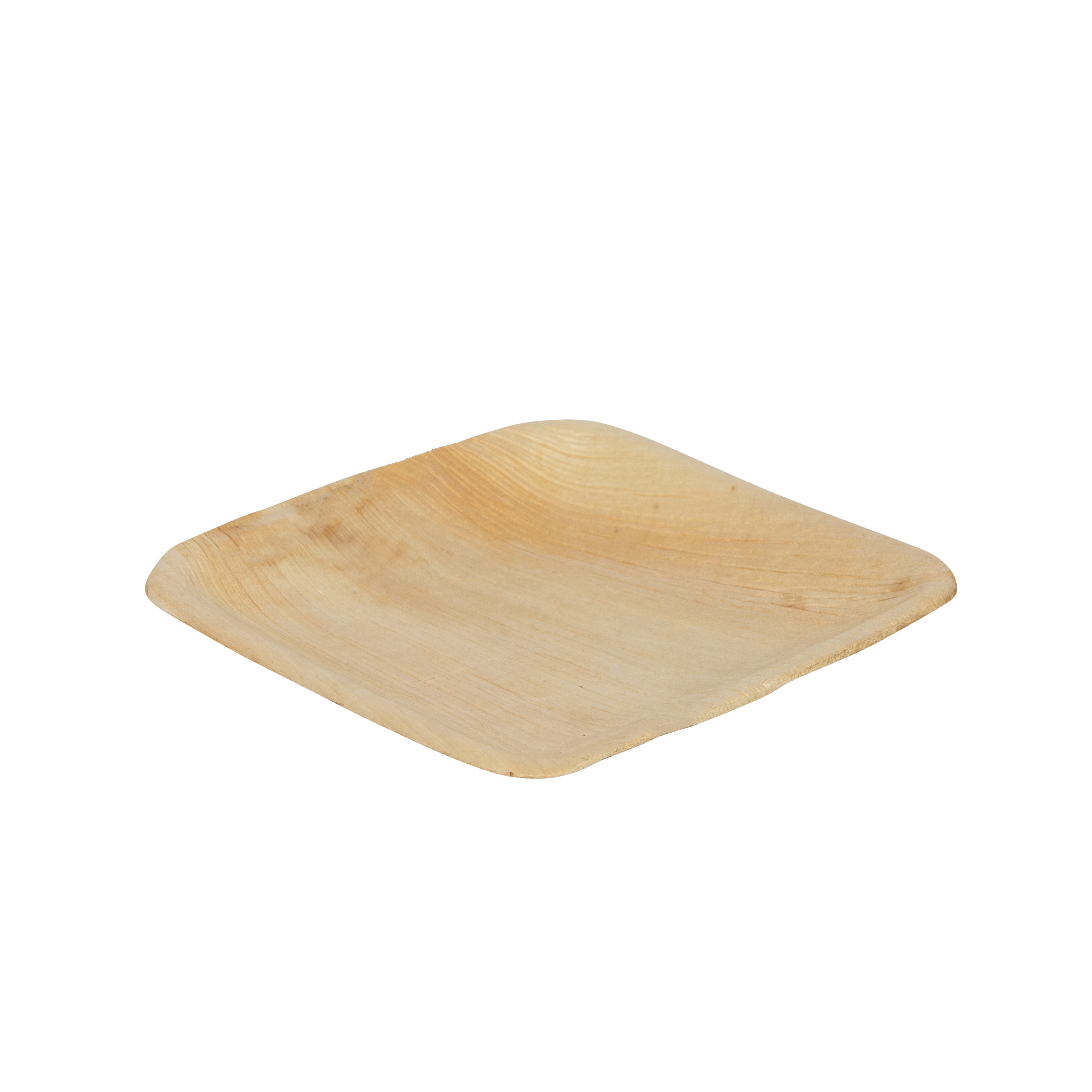 Square 6” Rimless Plate 15cm Natural Organic Palm Range