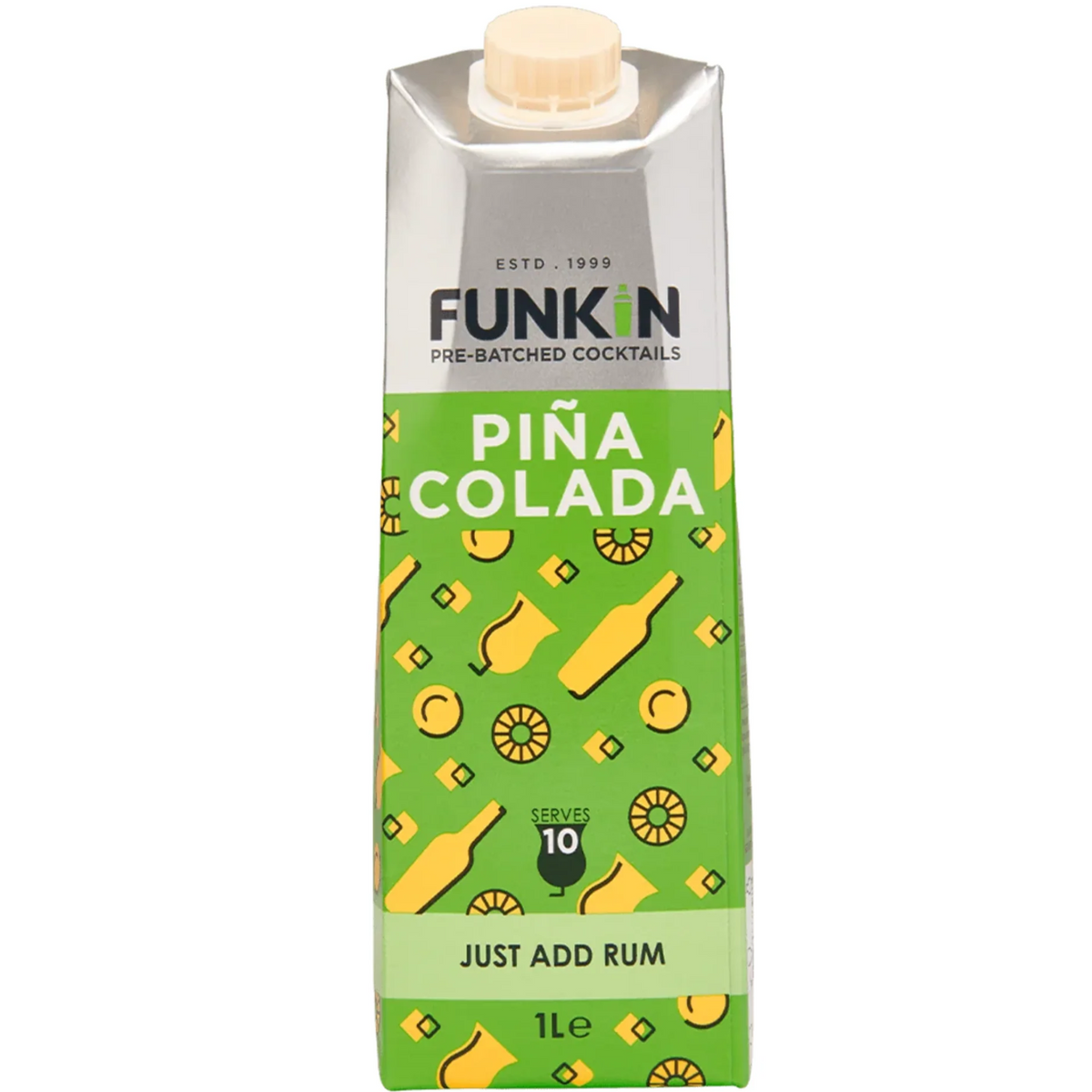 FUNKIN Pina Colada Cocktail Mixer 1 Ltr Pre-Batched