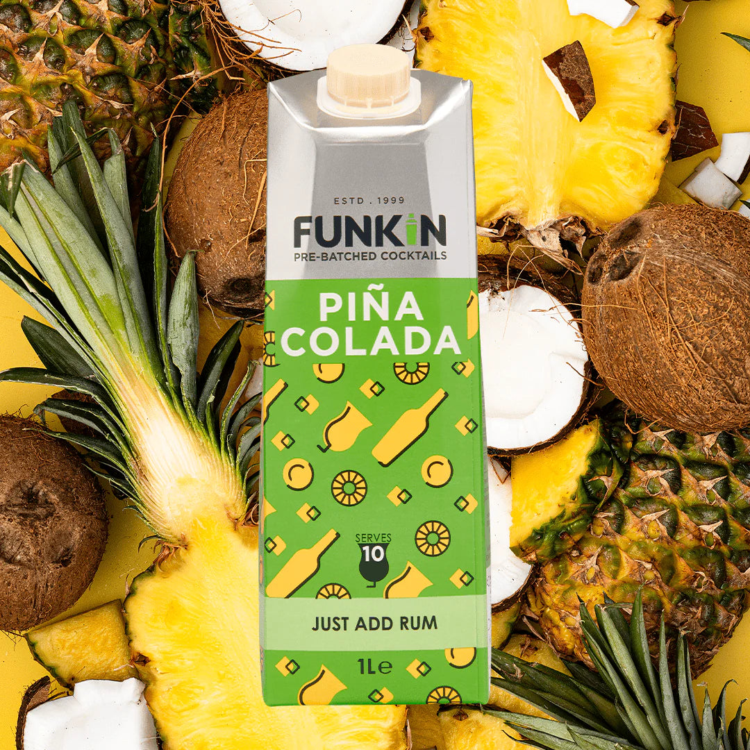 FUNKIN Pina Colada Cocktail Mixer 1 Ltr Pre-Batched