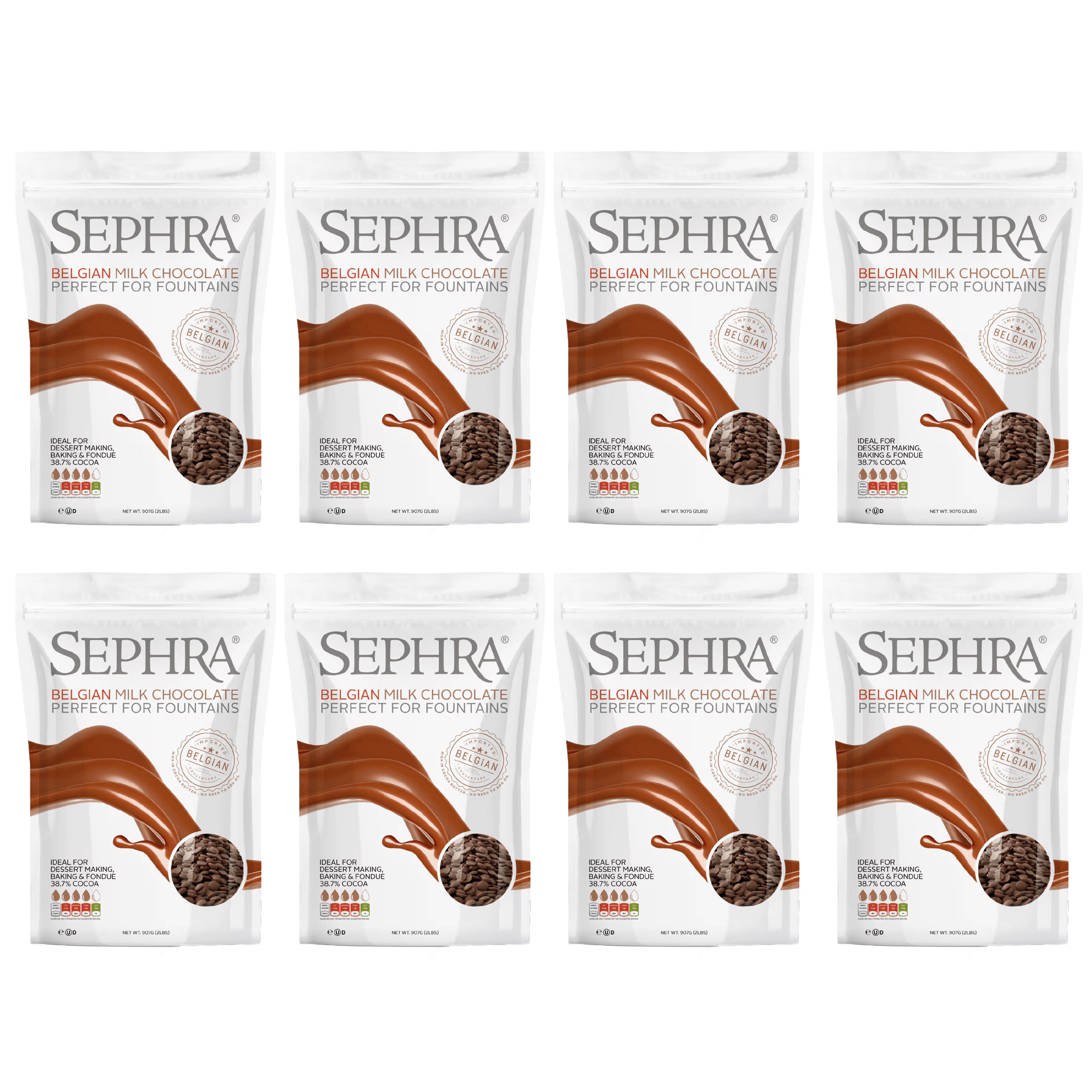 Sephra Milk Luxury Belgian Couverture Chocolate 2.5kg