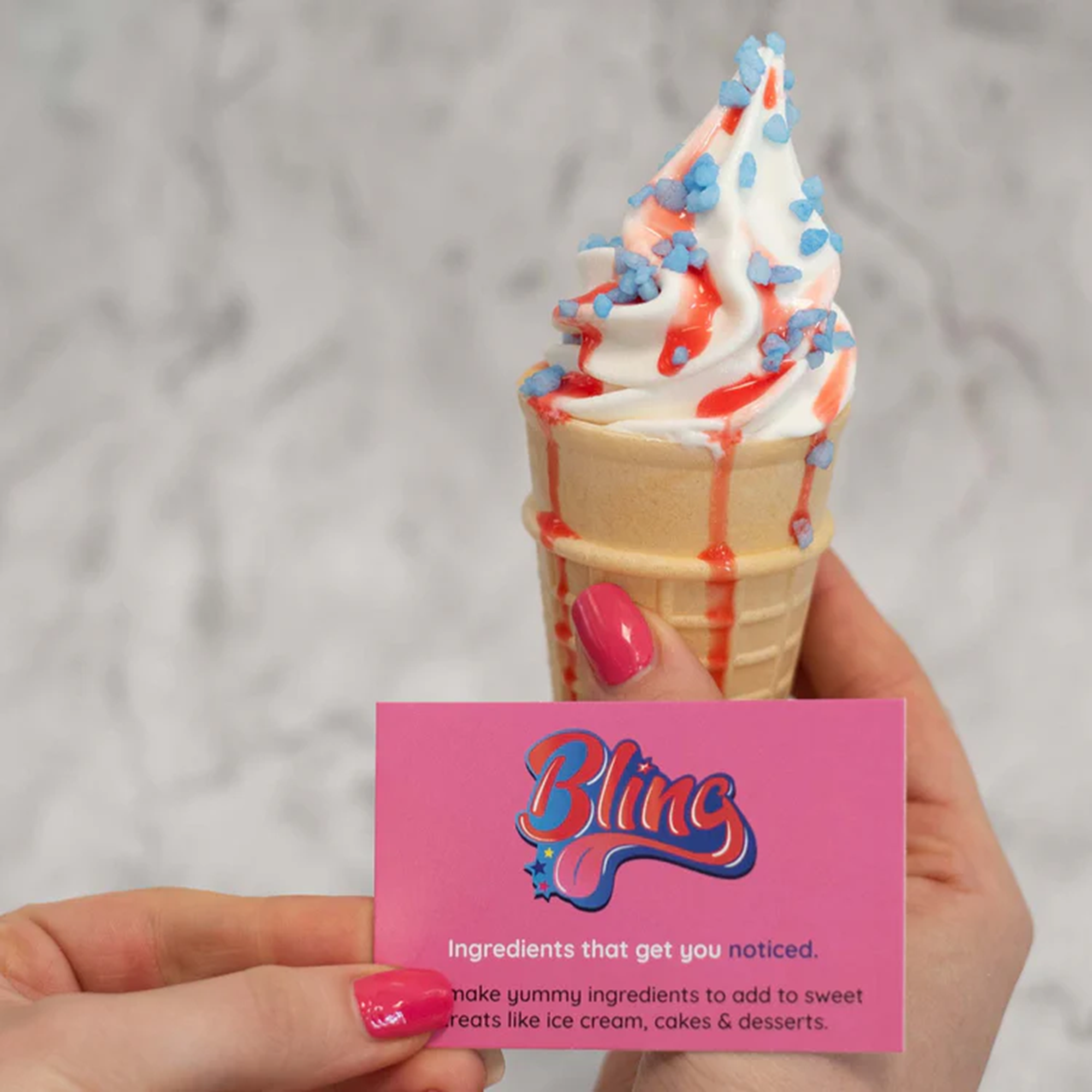 Bling Blue Coloured Bubblegum Flavoured Sugar Pearls 1kg BB 05.26