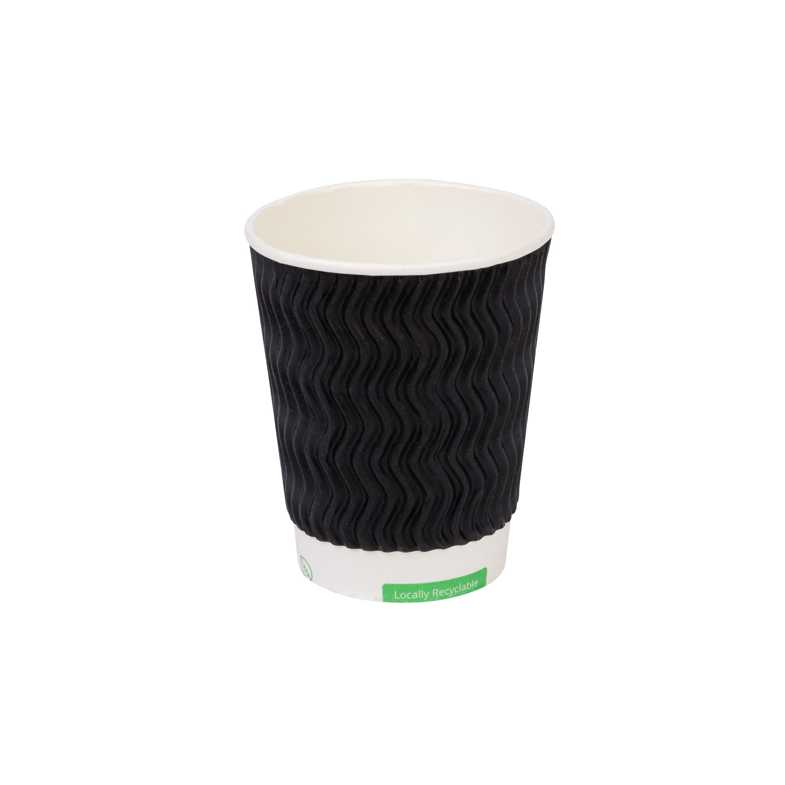 8oz Black Ripple TerraCup® case of 500 cups